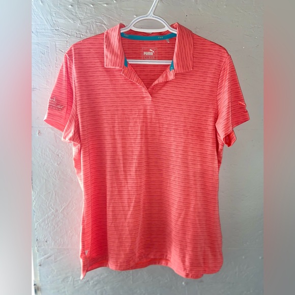 Puma Coral Golf Shirt Sz XL Womens - Picture 1 of 9